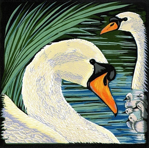 Keep Your Distance - Reduction Linocuts
