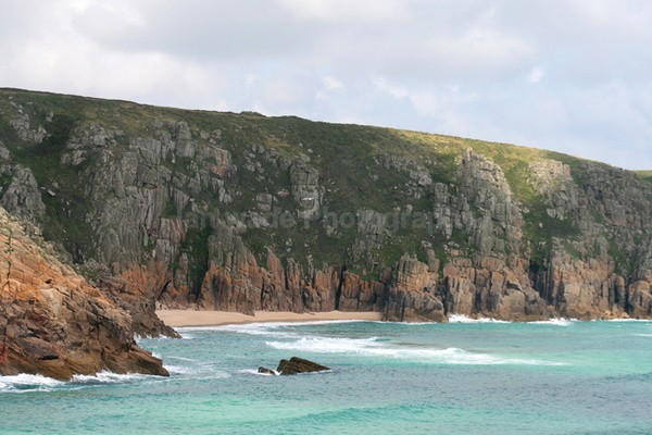 Porthcurno cliffs _C001 - Cornwall landscape Photography