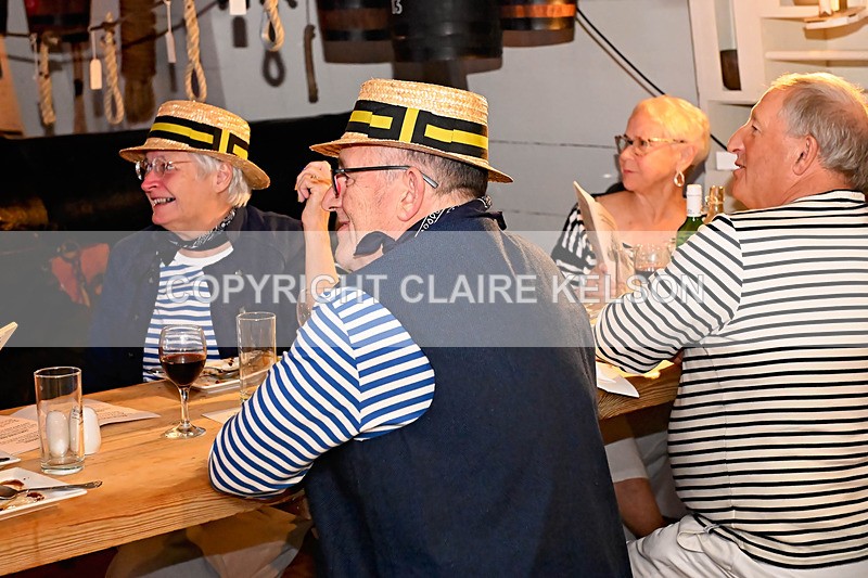 HMS PICKLE-130 - PICKLE NIGHT HMS WARRIOR 1860