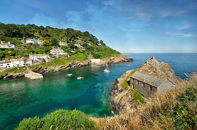 Boats and Blue Sea - Polperro