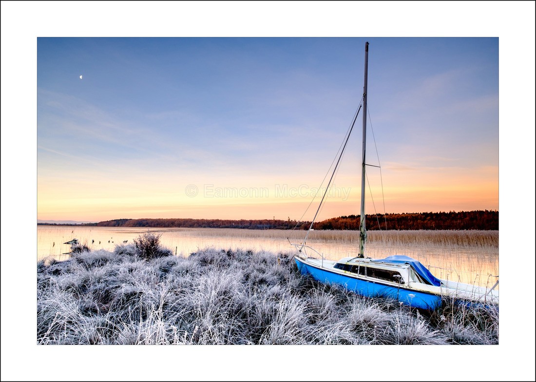 lough Carra frosty boat-4941 - Lakes and Rivers