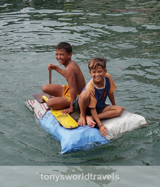 Kids playing in Water, Cebu, Philippines - Children