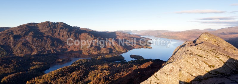 Ben Venue & Loch Katrine from Ben A’an, The Trossachs - Panoramic format