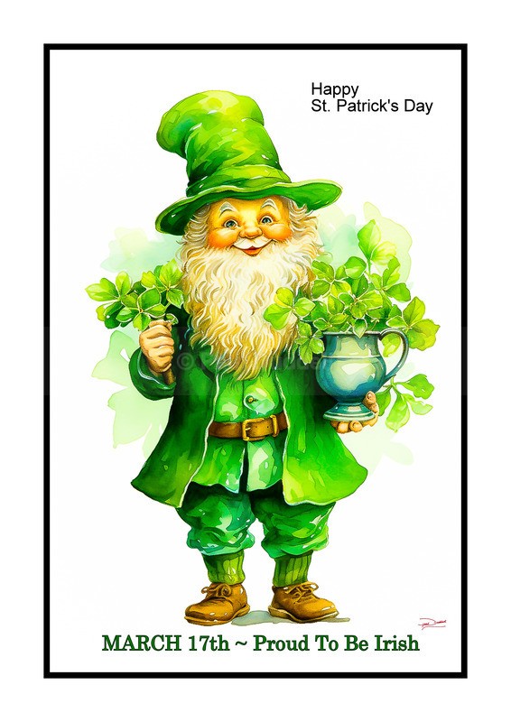 Festive Heartbeat, St Patrick's Day Paintings by Paul Duddell, Whispers & Strokes - Artist, Painter, and Photographer