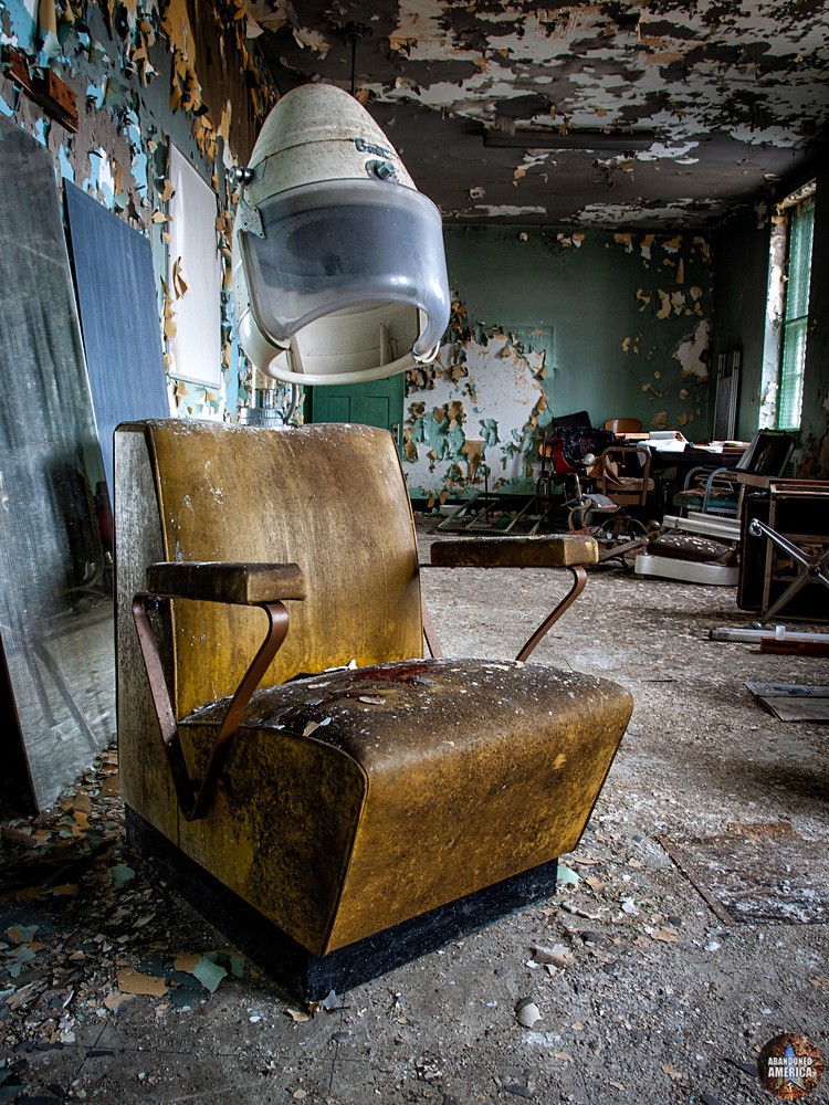 Abandoned Greystone Park Psychiatric Center | Salon Chair - Greystone Park Psychiatric Center