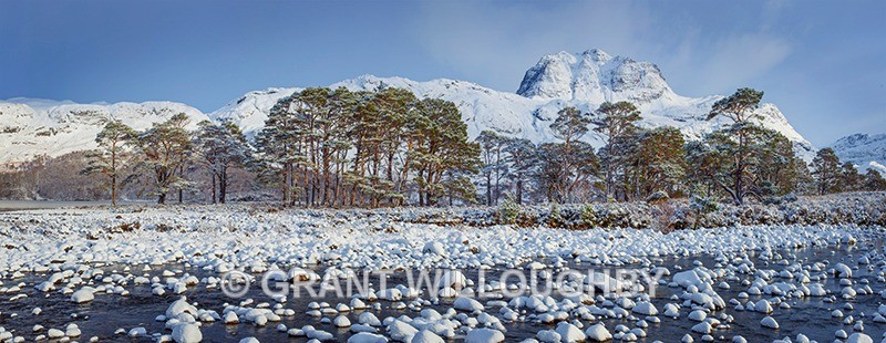 Slioch, River Grudie and Loch Maree - Panorama