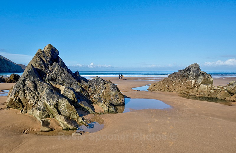 DE10 Beautiful Putsborough beach in North Devon