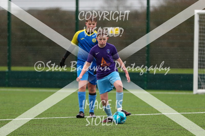 1DX20756 - 2026-02-15 FC Abbey Meads U13 Purple V Royal Wootton Bassett Town Youth U13 Yellow