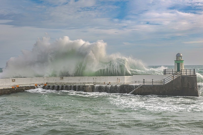 Waves at Laxey - Sea of Man