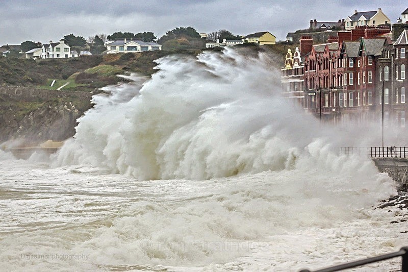 Peel Promenade takes a Pounding - Sea of Man