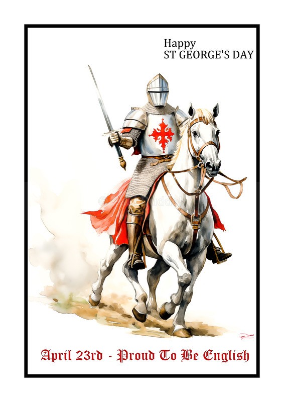 Proud To Be English, St George's Day Paintings by Paul Duddell, Whispers & Strokes - Artist, Painter, and Photographer