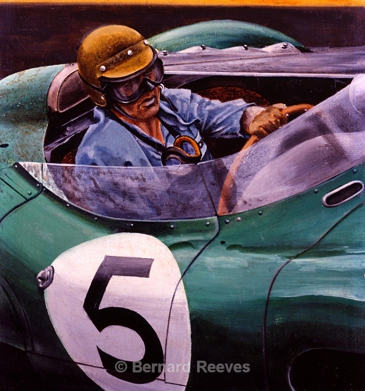 Carroll Shelby in an Aston Martin at Le Mans - Sports cars