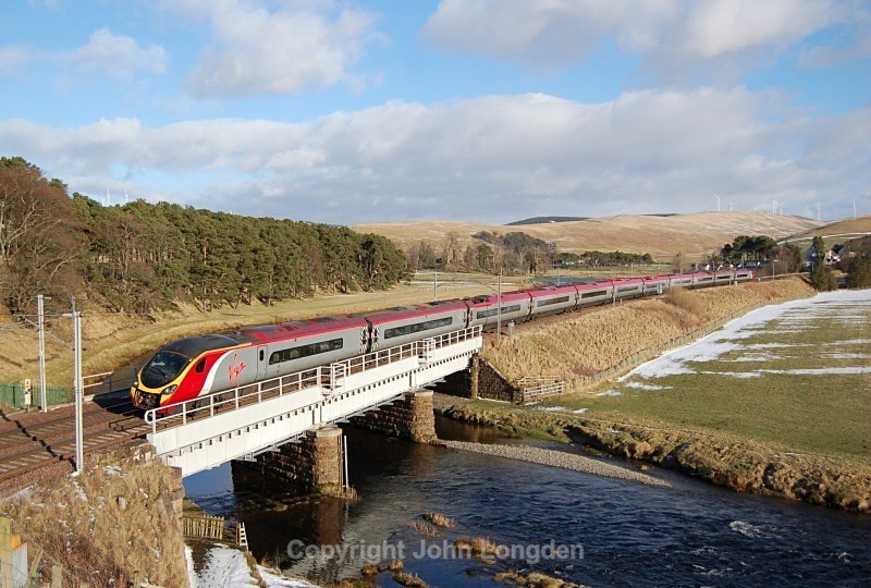 6.2.13 - 390132 1S55 09.43 London - Glasgow, Crawford - West Coast Main Line (north to south)