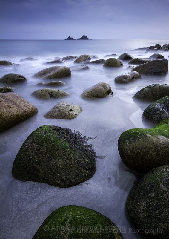 Receeding Tide Porth Nanven - Celtic Cornwall