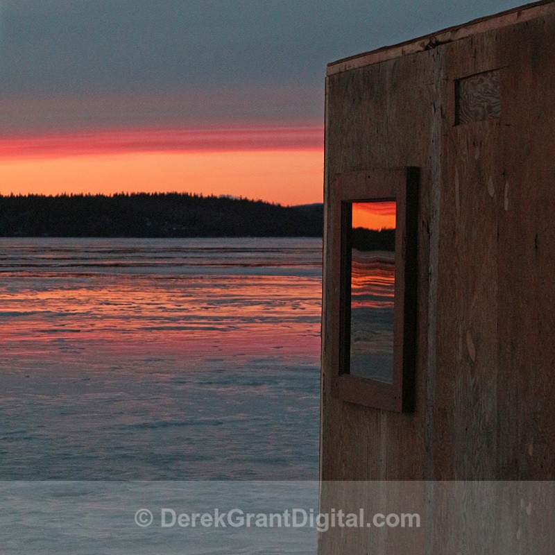 Ice Shacks New Brunswick Canada