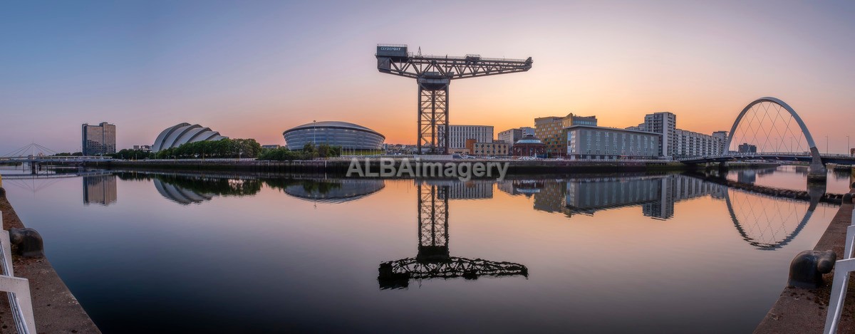 Clydeside Panorama at Dawn - My Glasgow