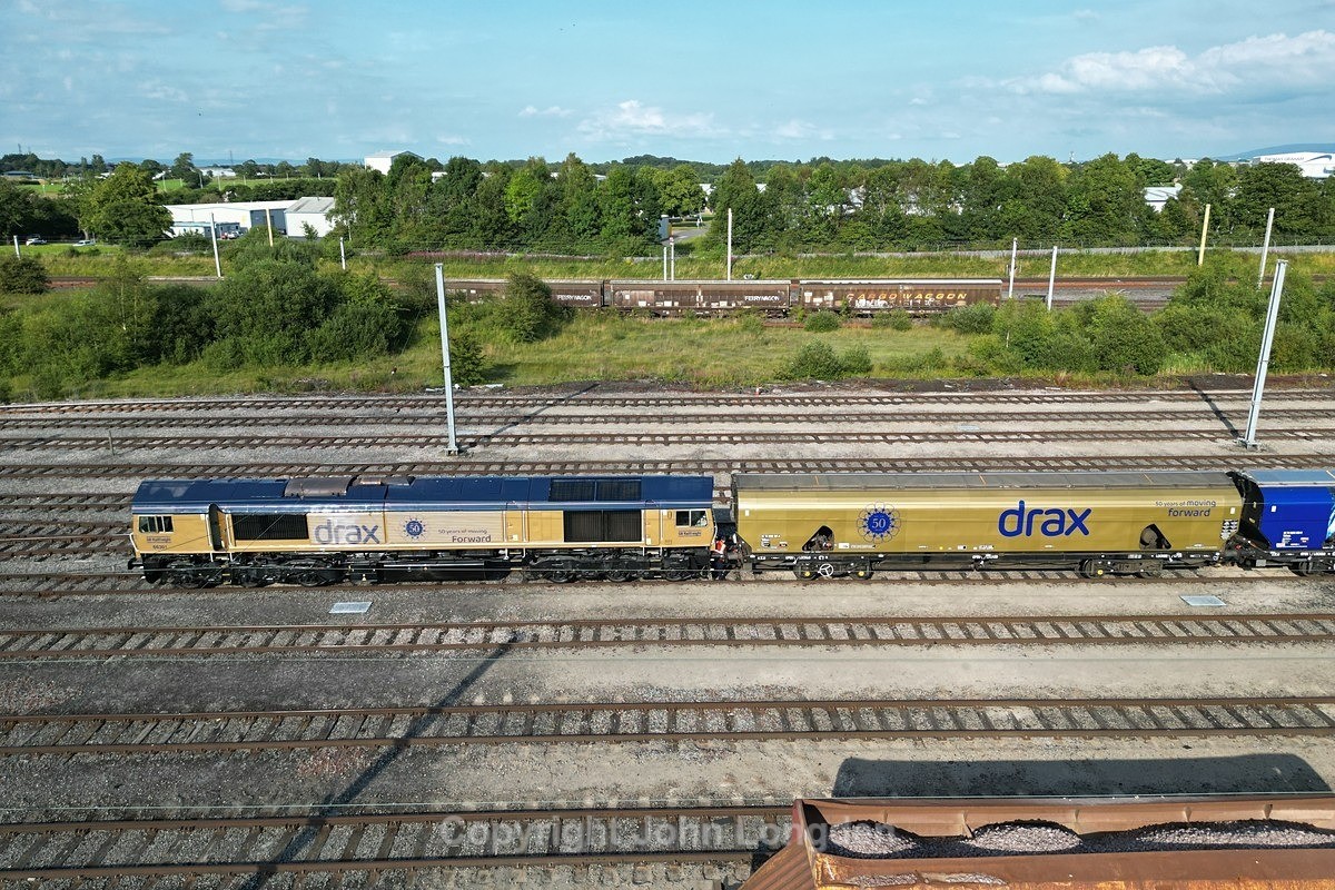 JJL - 31.7.24 66301 4N61 Drax - Tyne Coal (via SC), Carlisle Yard - Latest shots