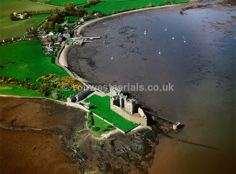 aerial pictures of Scottish east coast coastal villages castles tourist attractions of Scotland monuments