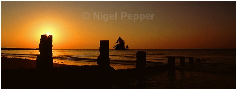 Barge Sunrise - Sunrises and Sunsets