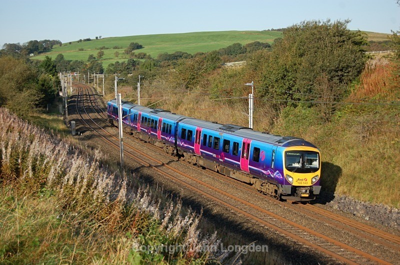 15.9.11 - 185143 07.25 Manchester Airport - Edinburgh, Low Gill - West Coast Main Line (north to south)