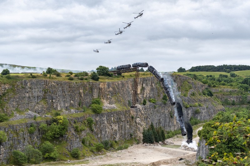 Full train crash stunt, composite image 1 - Mission Impossible Train Crash Collection