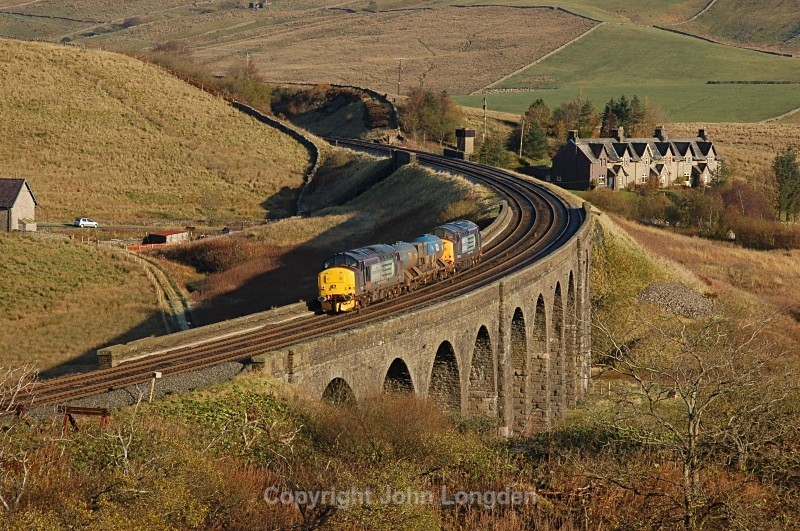 28.2.08 - 37229 & 37xxx 3J06 Carlisle - Carlisle, Dandry Mire - Dandry Mire