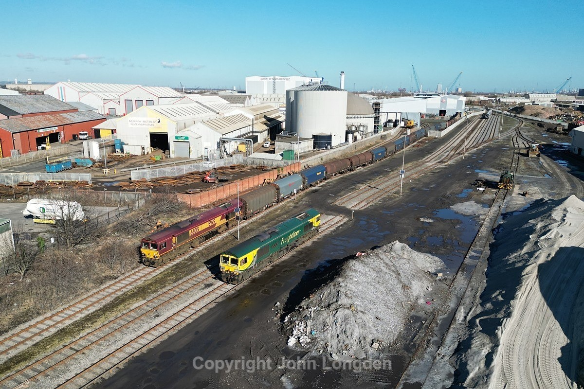 JL - 28.2.25 66528 & 66015 6N52 Middlesbrough Dawson - Tees NY - Latest shots