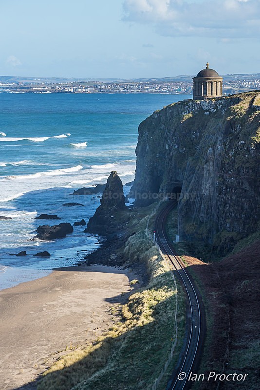 Railway Line under Mussenden Temple - County Londonderry