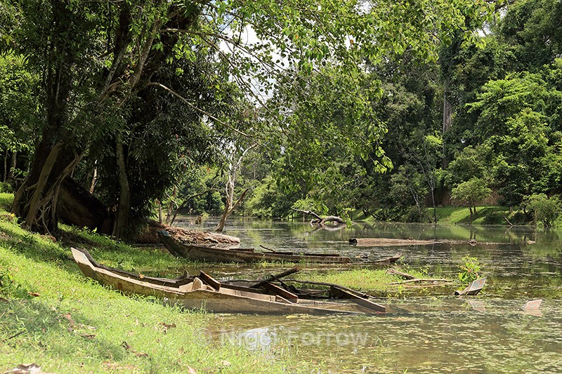Moat at Preah Khan temple, Cambodia - Cambodia