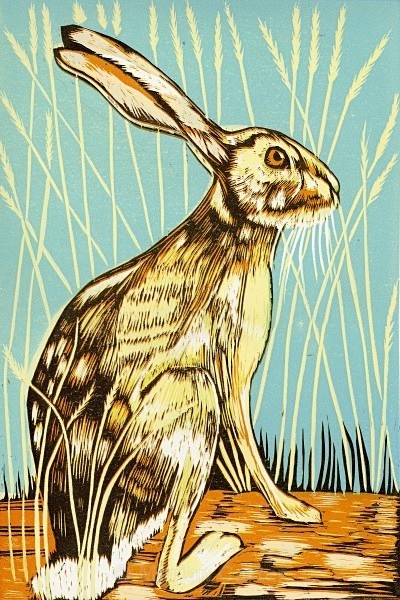 In the Tall Grass - Reduction Linocuts