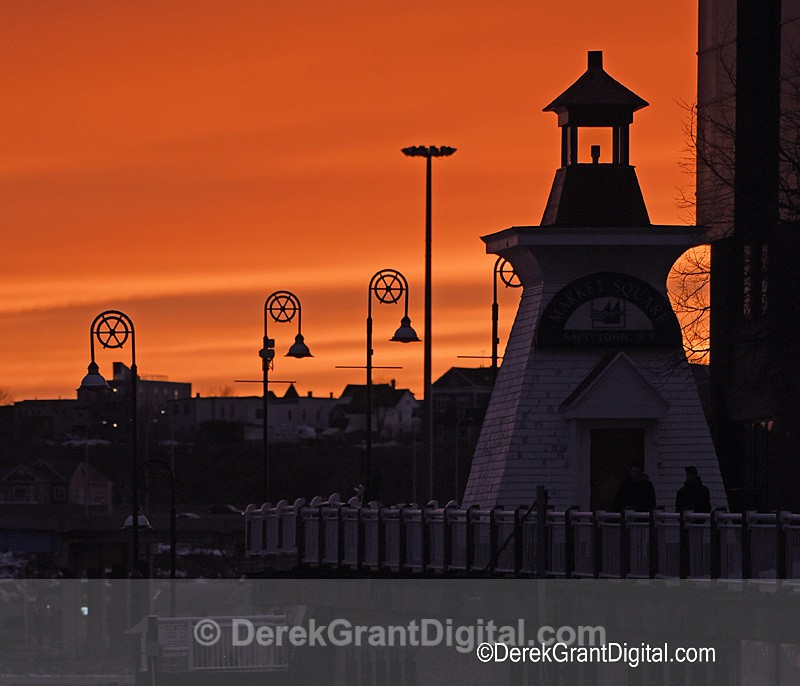 Market Square Lighthouse Sunset Saint John New Brunswick Canada - Saint John