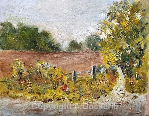 Trimley St Martin lane - Oil Paintings