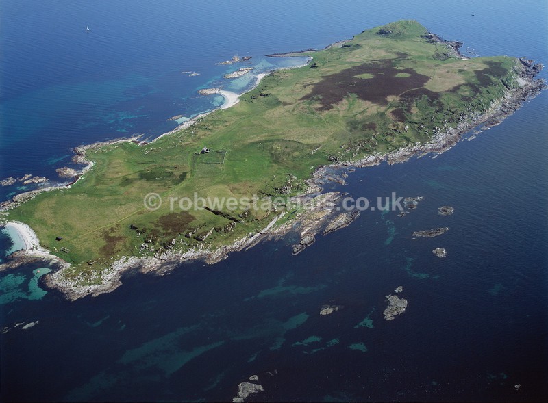 aerial pictures of Scotland west coast Islands by Gigha
