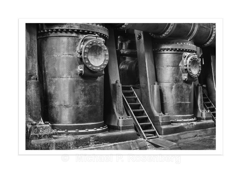 Water Pumps and Ladder, Ward Pumping Plant, Buffalo NY - Silo City and Ward Water Plant, Buffalo NY