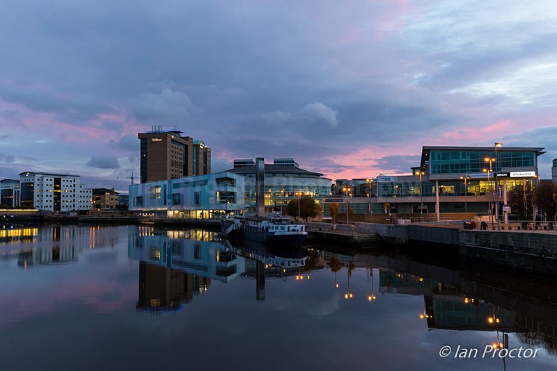 Belfast Waterfront at dusk - Belfast