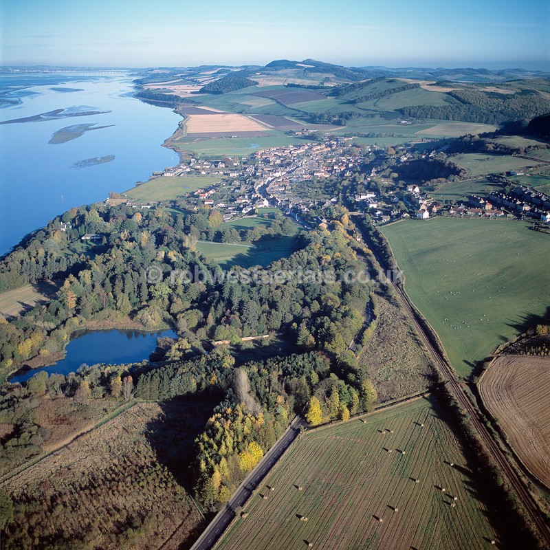 aerial pictures of Scottish east coast coastal villages tourist attractions of Scotland