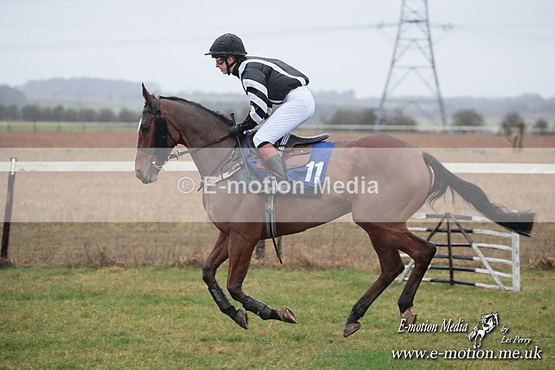 PtP 260125 218 - Cocklebarrow Point-to-Point racing with the Heythrop Hunt 26/01/25