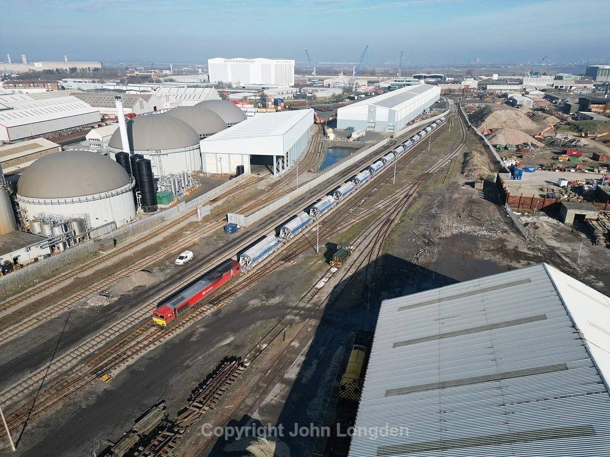 JL - 14.2.23 66118 6F33 Middlesbrough Dawson's - Boulby, Boro Goods - Teesside (west to east)