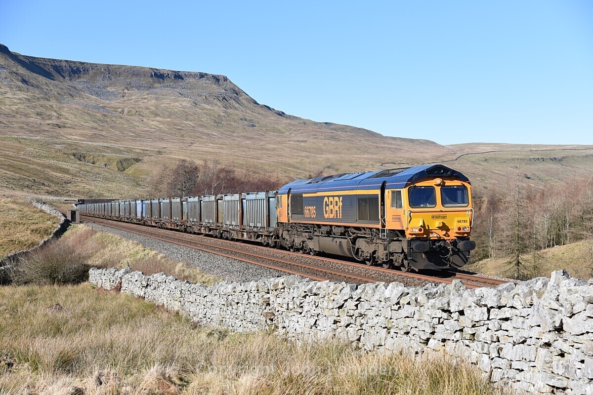 JL - 2.3.21 66785 6Z97 Kirkby Thore - Drax PS, Ais Gill MP260 - Ais Gill - Milepost 260