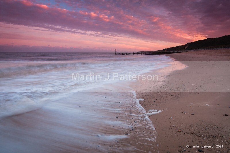 Gorleston Beach - Autumnal Pinks - 2021
