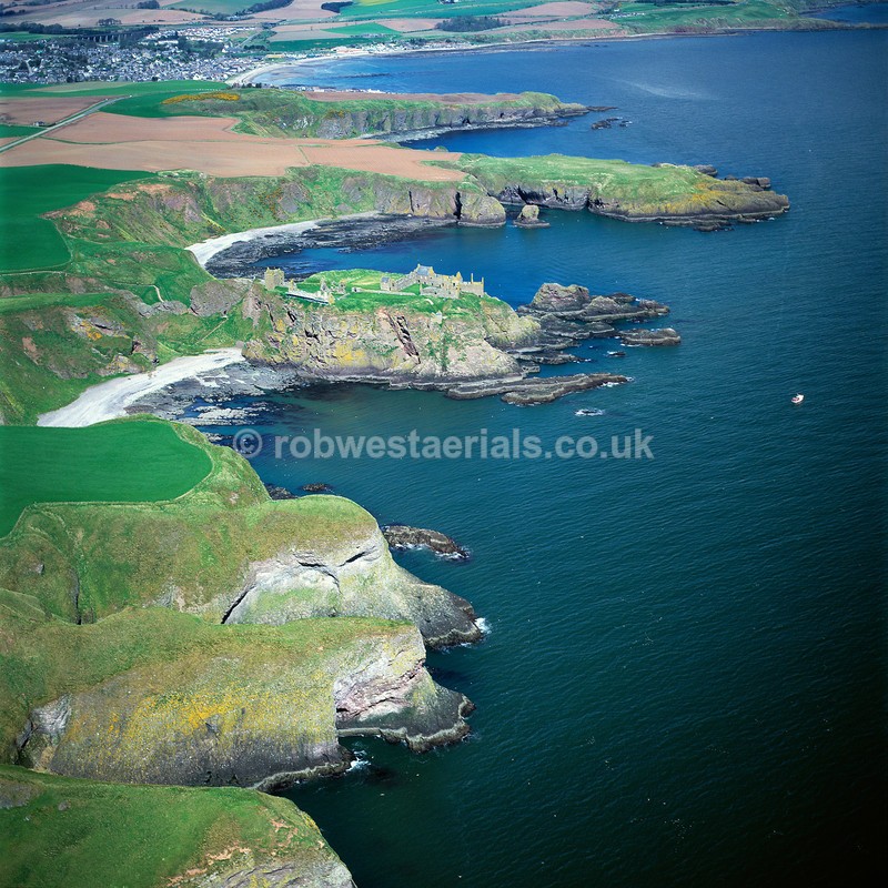 aerial pictures of Scotland east coast coastline