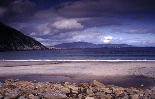 keem beach, achill island, co. mayo.
