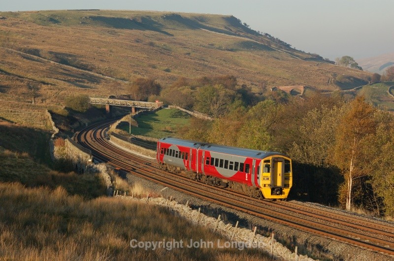 23.10.07 158903 15.05 Carlisle - Leeds Ais Gill Viaduct - Ais Gill - Viaduct