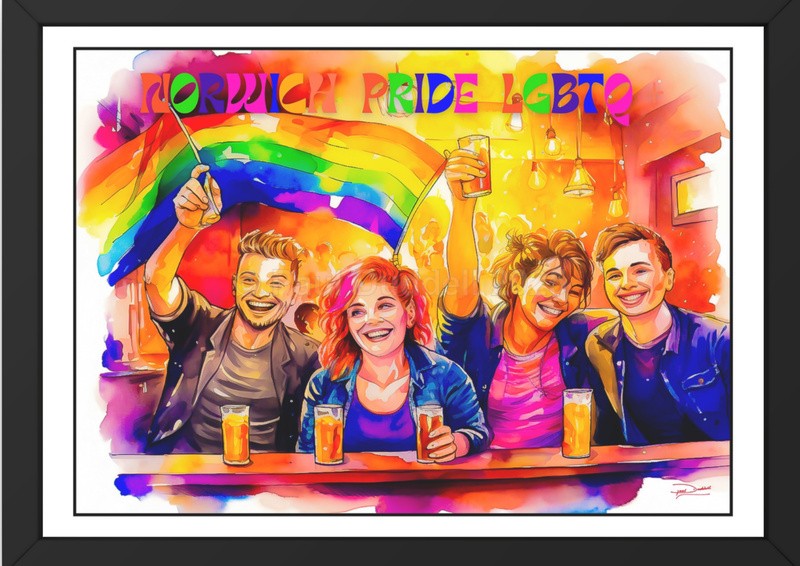 Spectrum of Joy, Pride Day Paintings by Paul Duddell, Whispers & Strokes - Artist, Painter, and Photographer