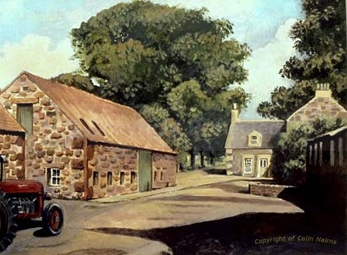 'Farmyard, East Lothian' - Landscapes