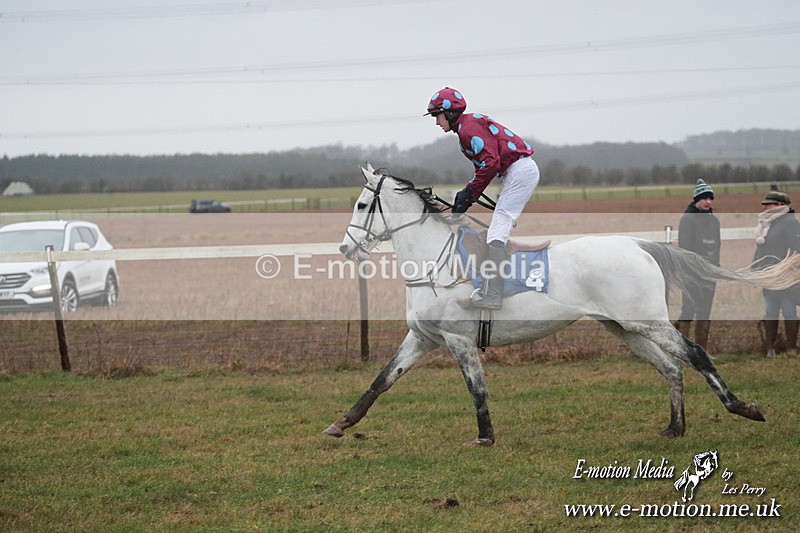 PtP 260125 523 - Cocklebarrow Point-to-Point racing with the Heythrop Hunt 26/01/25