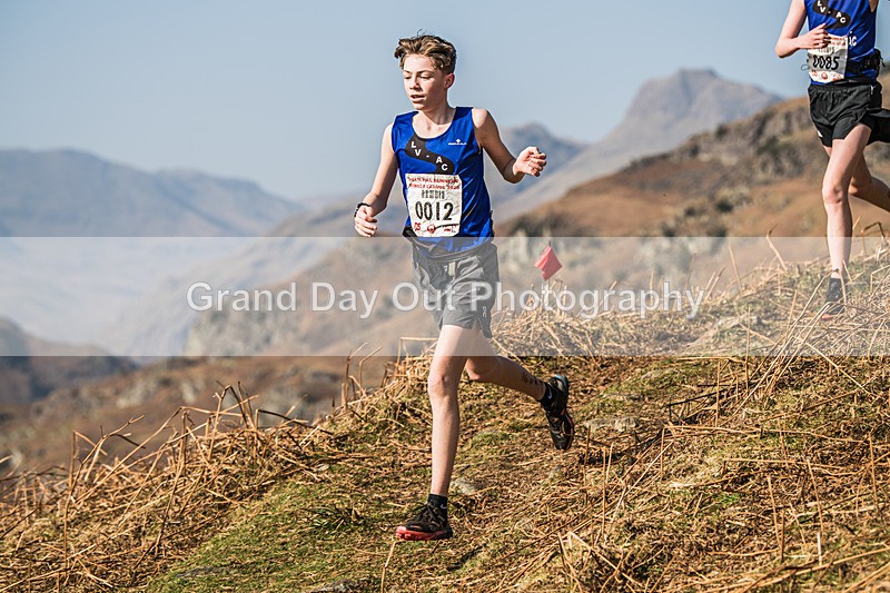 Elterwater-358 - Kendal Winter League Elterwater Under 15/17 Fell Races Sunday 9th March 2025