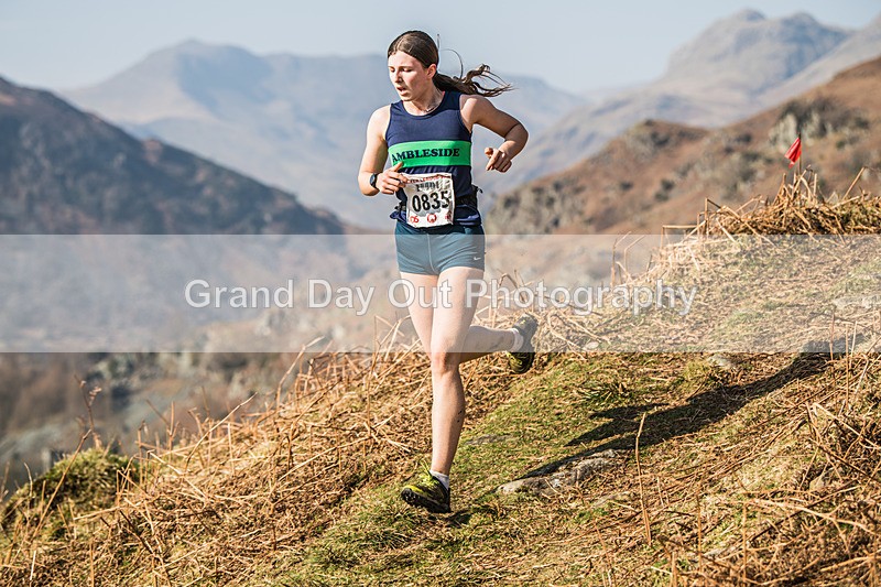 Elterwater-333 - Kendal Winter League Elterwater Under 15/17 Fell Races Sunday 9th March 2025