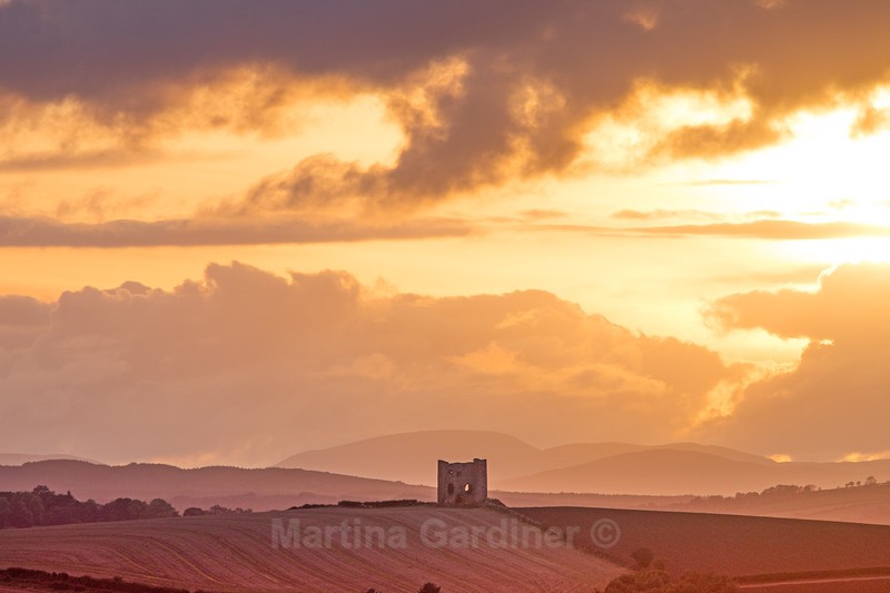 Burt Castle, September Sunset - Ireland by Day
