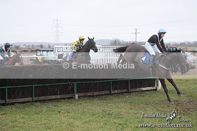 PtP 260125 727 - Cocklebarrow Point-to-Point racing with the Heythrop Hunt 26/01/25